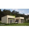 Casa de madera  de diseño  "GARDA" 55 m2- 70 mm