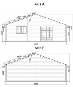 Casa de fusta "RADO" - 44mm