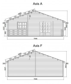 Casa de fusta "RADO" - 44mm