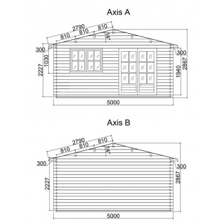 Caseta de jardín ALTEA 5x6