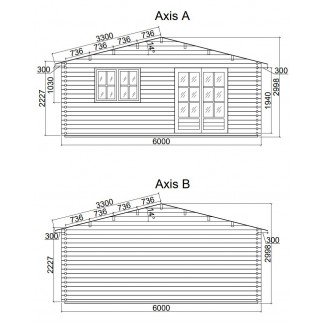 Caseta de jardín ALTEA 6x3