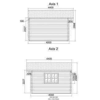 Caseta de jardín ALTEA 6x4