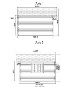 Caseta de jardín ALTEA 6x4