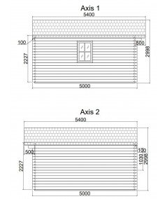 Caseta de jardín  GANDIA 6X5 , 30 m2 , 44 mm 