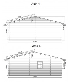 Casa de madera "NEREA 72  m2" - 44mm