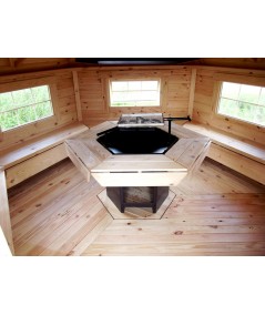 Caseta de madera "Grill Cabin 9.2 TWIN"