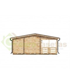 Casa de madera de doble pared ALINA