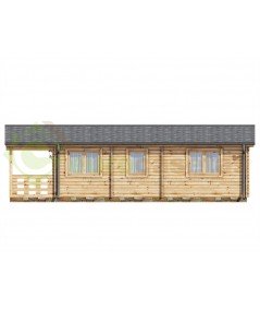 Casa de madera en doble pared LUGO TWINSKIN, 44-50-44 mm