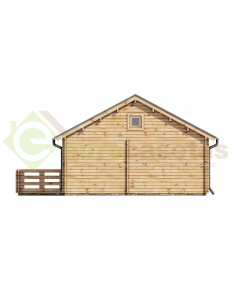 Casa de madera "ASTI , 64 m2" - 44mm