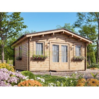 Caseta de jardín de madera DREUX (66 mm), 4x4 m, 16 m²