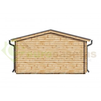 Caseta de madera modelo A / 30m² / 8x4m / 70mm - Casetas de Jardin 24