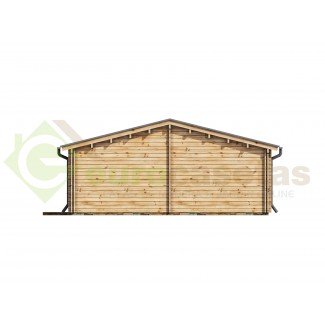 Casa de madera "NEREA TWINSKIN 72 m2" - 44-50-44 mm