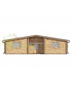 Casa de madera  "KRISTI TWINSKIN , 64,9 m2" -  en doble pared 44-50-44 mm