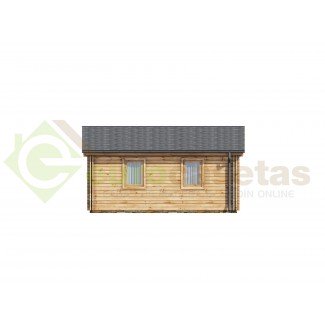 Casa de madera  "KRISTI TWINSKIN , 64,9 m2" -  en doble pared 44-50-44 mm