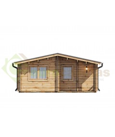 Casa de madera "FAY TWINSKIN" , 36 m2 en doble pared 44-50-44 mm