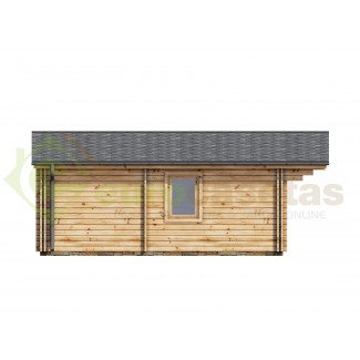 Casa de madera "FAY TWINSKIN" , 36 m2 en doble pared 44-50-44 mm