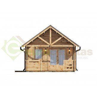 Casa de madera   "NOIA TWINSKIN , 34 m2  en doble pared 44-50-44 mm
