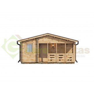 Casa de madera "ALMERIA TWINSKIN, 53 m2 " en doble pared - 44 -50-44 mm