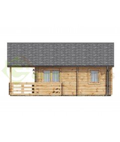 Casa de madera  "ASTI TWINSKIN , 64 m2" en doble pared - 44-50-44  mm