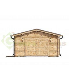 Garaje de madera  BRIN1 350X550   - 44mm