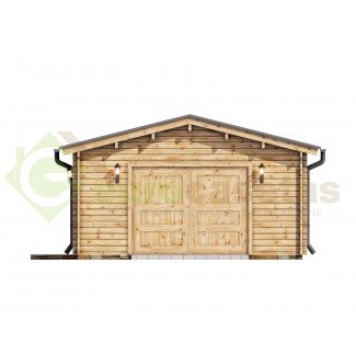 Garaje de madera  "BRIN2" 350x580  - 44 mm