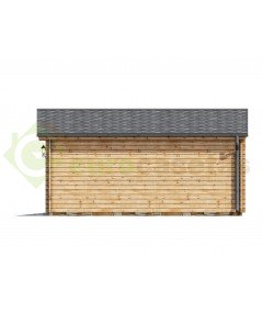 Garaje de madera  "BRIN2" 350x580  - 44 mm