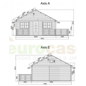 Casa de madera "ASTI" - 70 mm