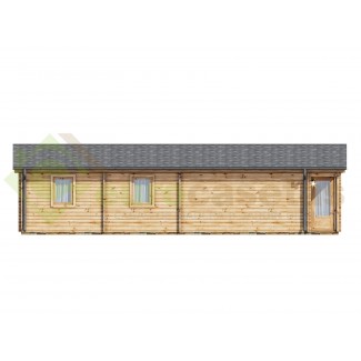 Casa de madera "MALLORCA NORDIC, 72 m2" - 70 mm