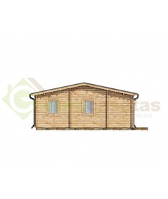 Casa de madera "RADO NORDIC 72  m2" - 70 mm