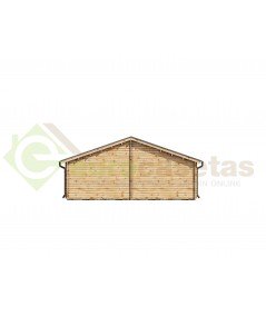 Casa de madera  "AINSA NORDIC, 96 m2 + 20 m2 terraza " - 70 mm