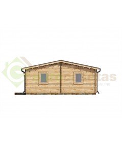 Casa de madera "RADO CTE 74  m2" - 44-140-44 mm
