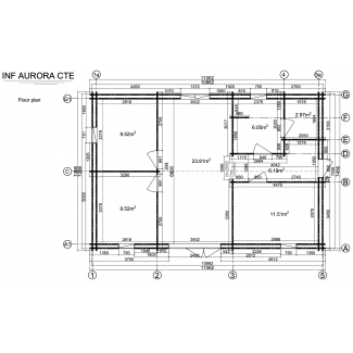 AURORA  CTE  75 m2, doble pared  44-140 -44mm