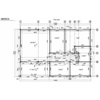 Casa de madera "IBERICA , 93,5 m2" - 44 mm