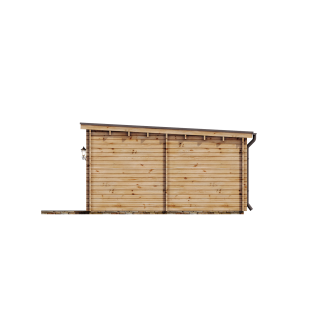 Casa de madera "AMANDA , 45 m2 " - 44-50-44 mm