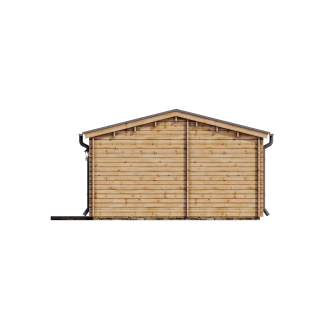 Casa de madera de doble pared  DAIVA , 40 m2  - 44-50-44 mm