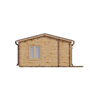 Casa de madera de doble pared "GABRIELA , 40 m2 " - 44-50-44  mm