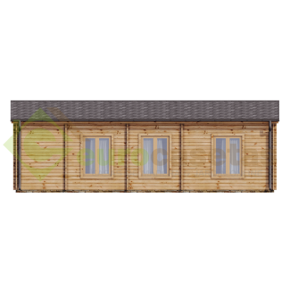 Casa de madera "LUGANO WOOD , 52 m2 " - 70 mm