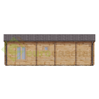 Casa de madera "LUGANO WOOD , 52 m2 " - 70 mm