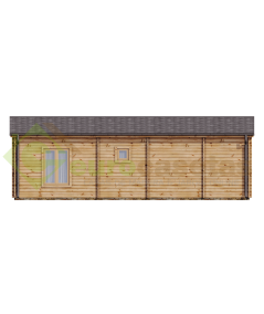Casa de madera "LUGANO WOOD , 57 m2 " - 44-50-44 mm