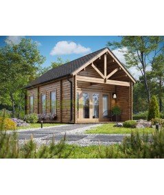 Casa de madera (altillo) NOGARA WOOD 40 m²  , 70 mm