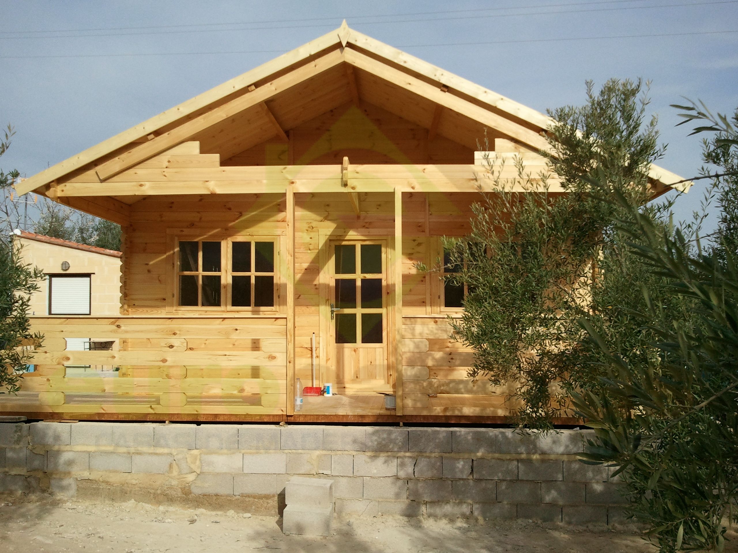 Montaje casa de madera ASTI en Valencia
