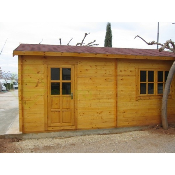 Garaje de madera 4x6 m