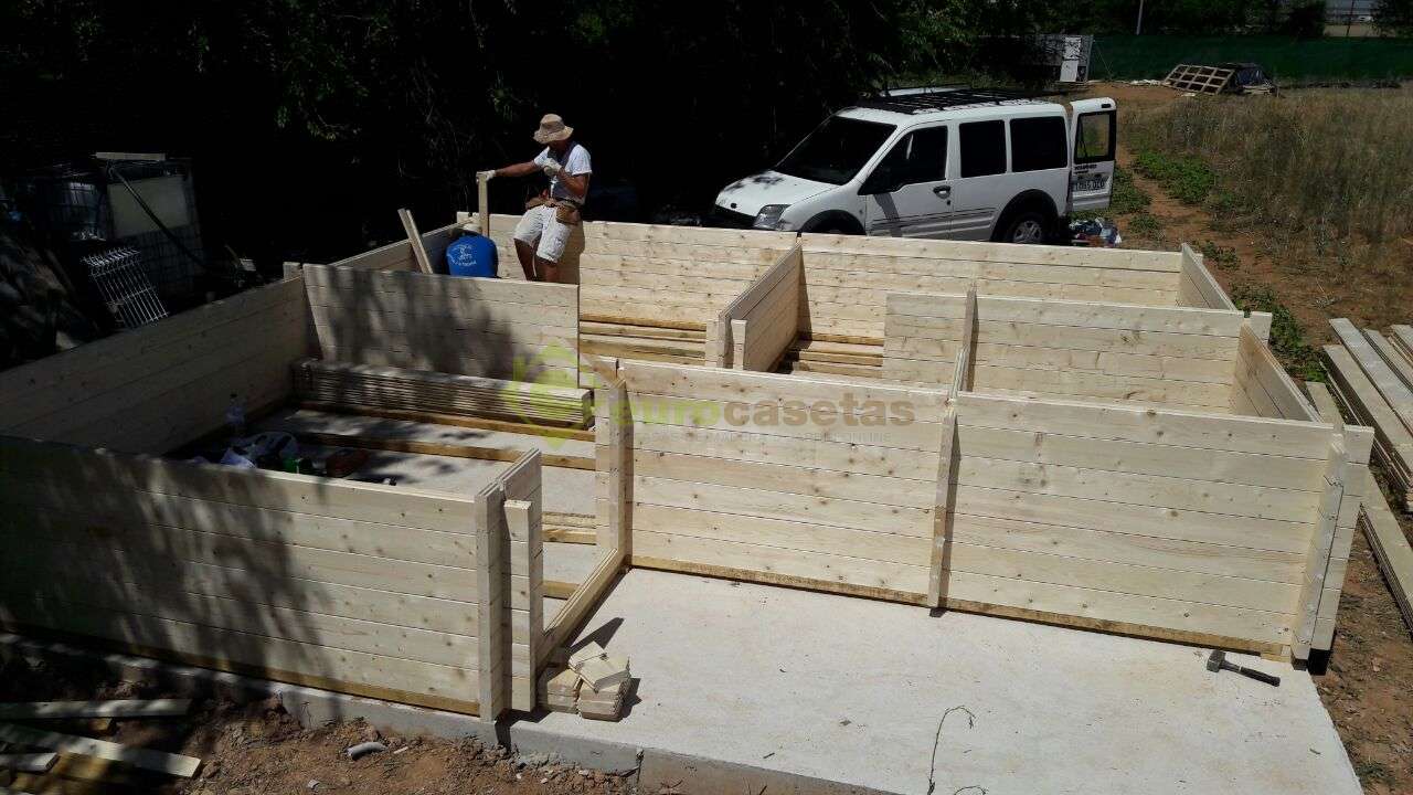 Montaje casa de madera FAY en Guadalajara