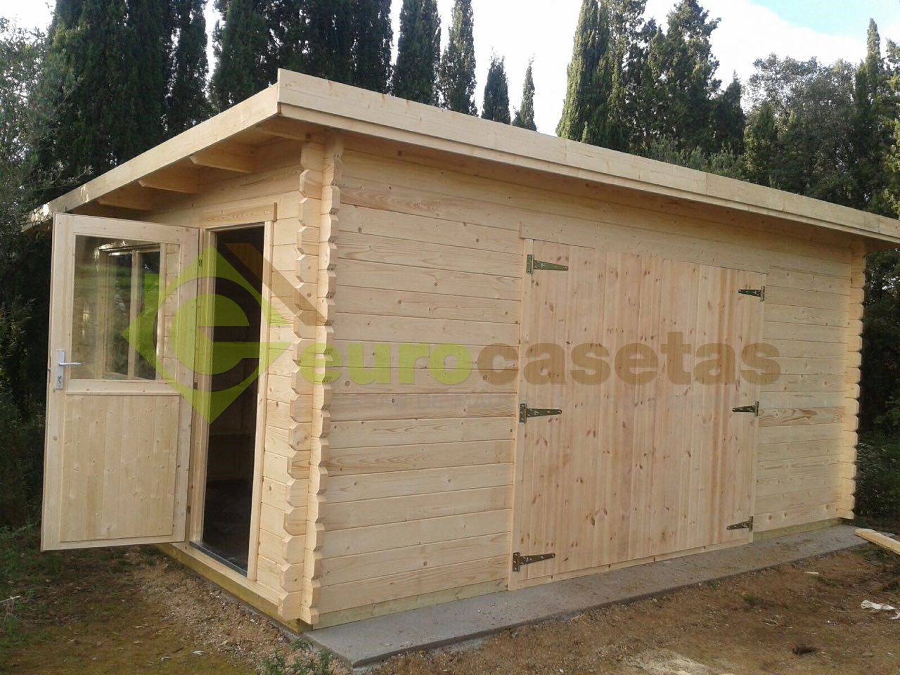 Garaje de madera "MODERN"