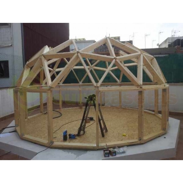 Montaje Casa de madera "GEO BUNGALOW"