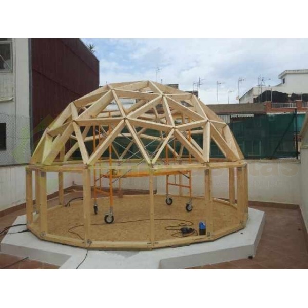 Montaje Casa de madera "GEO BUNGALOW"
