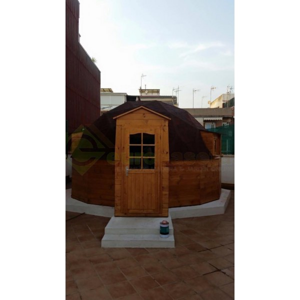 Montaje Casa de madera "GEO BUNGALOW"