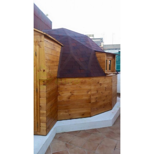Montaje Casa de madera "GEO BUNGALOW"